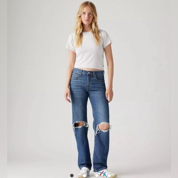 Levi’s Low Pro Women’s Jeans Breathe Out Medium Wash- Size 31 - Picture 1 of 11